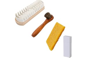 Suede & Nubuck Cleaning Kit, Leather Brush, Rubber Block Shoe Brush, Stain Remover Eraser for Cleaning Sneakers, Leather Shoe