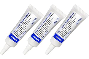 EDSRDUS SG01A High Vacuum Grease Special Thickened Formula Silicone Sealing Grease Dielectric Waterproof Vacuum Pump Glass Piston Marine Electrical Insulation O-Ring Lubricant 0.35OZ(10g) x3 Pack
