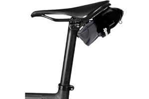 SpeedSleev Ranger 2.0 Large Bike Saddle Bag – Waterproof Under Seat Pack for MTB, Gravel & Plus Tire Bikes – Lightweight, Rattle-Free Tool Storage – Fits Most Dropper Posts – Grey