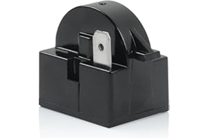 FLYPIG QP2-4.7 1 Pin 4.7G 4R7 Refrigerator PTC Starter Relay Black for Vissani Danby Compressor