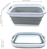 SAMMART 41L Collapsible Laundry Basket Grey Foldable Pop Up Organizer view 5
