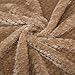 Fuzzy blanket or fluffy blanket for baby girl or boy, soft warm cozy coral fleece toddler, infant or newborn receiving blanket for crib, stroller, travel, outdoor, decorative (28 x 40 in, Coffee)