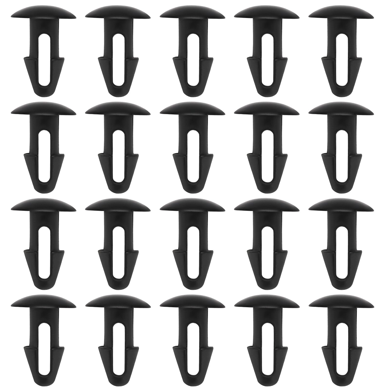 Create idea 100PCS Strapping Rivets 15/64 Inch Hole Patio Strapping Fasteners for Patio Furniture Repair Webbing Lawn Chair Lounge 0.66 x 0.48 Inches Black