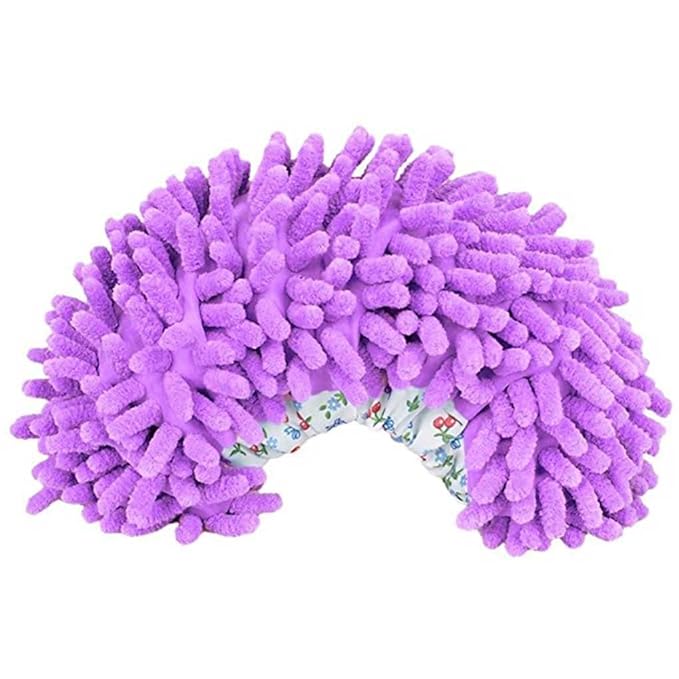 Minzhi 1 Paar waschbarer Staub Mop Slipper Innenministerium Badezimmer Küche Reiniger Boden Abstauben Reinigung Fuß Schuh