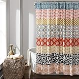 Lush Decor Bohemian Stripe Shower Curtain, 72