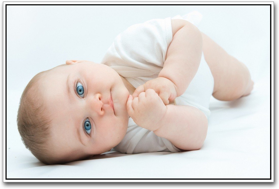 cute baby with blue eyes