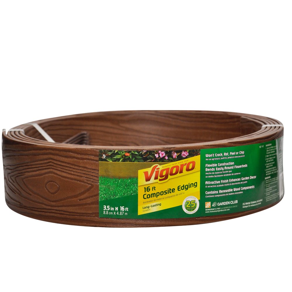 Vigoro Composite Landscape Edging (25 Year Edging) 3.5 Inches x 16 Feet
