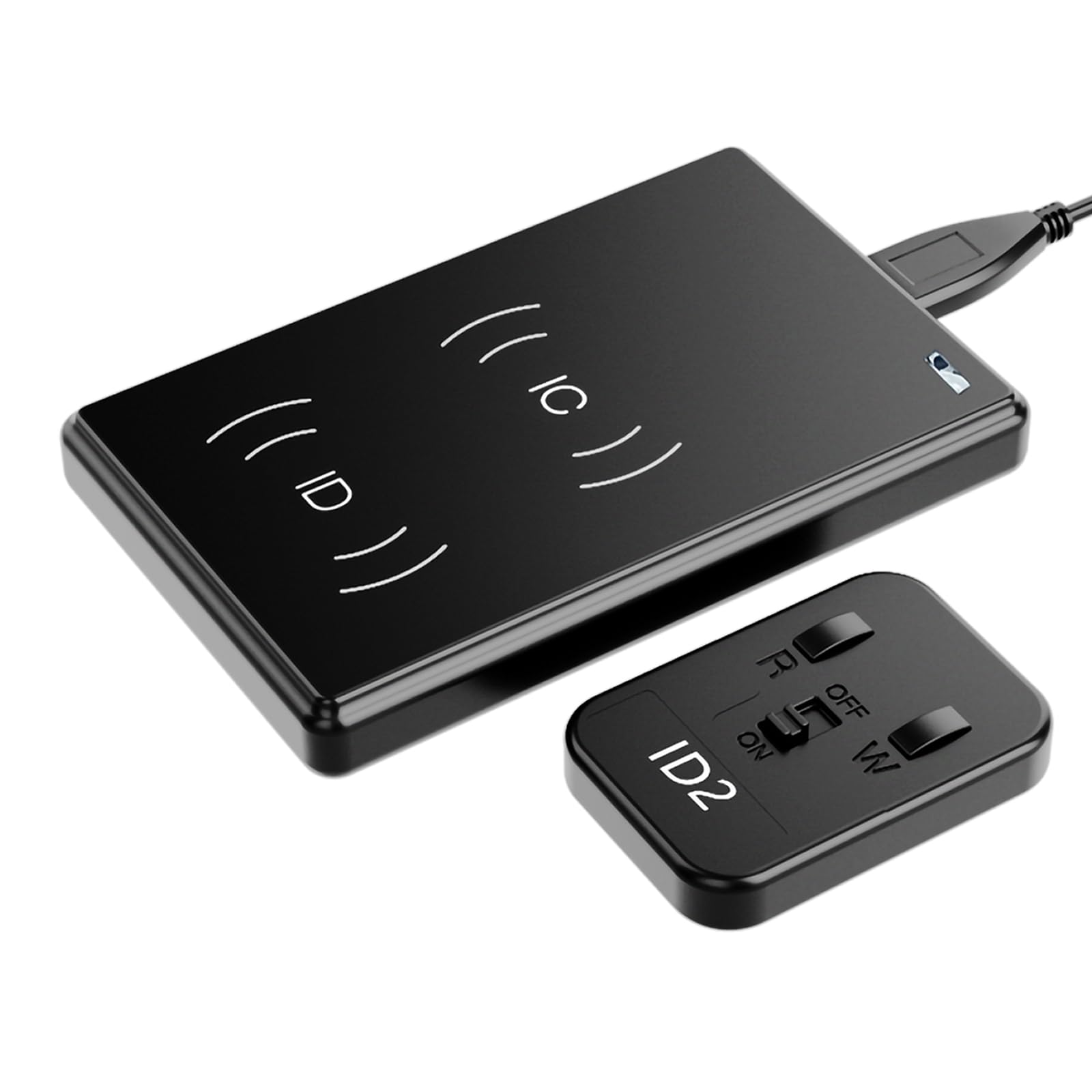 RGTTOTG CDS Smart Reader Writable Key Fob Card Copier, ID IC Card Copier NFC Reader 125KHz Frequency Identification Card Writer USB Smart Card Programmer for R4 R5 Smart Ring Reading Writing