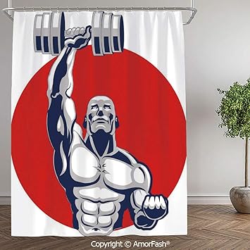 Amazon Com Fitness Fabric Shower Curtain Spa Hotel Luxury Water