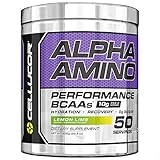 Cellucor Alpha Amino EAA & BCAA Recovery Powder, Essential & Branched Chain Amino Acids Supplement, Lemon Lime, 50 Servings