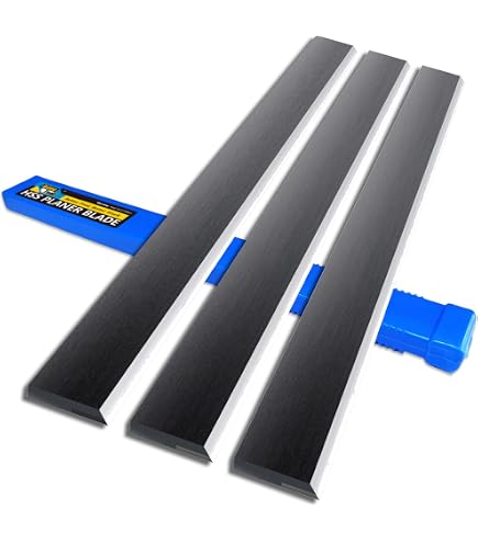 Cuchillas Cepilladoras Articuladas FOXBC – Juego De 3 Para Cepillo De 6-1/8″ X 11/16″ X 1/8″ (Acero Rápido)
