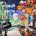 LED Christmas Anime Pattern Projector - Party Decorator Projector with 12 Switchable Slides, Waterproof IP65 Kids Cartoon Spotlight for Halloween, Easter, Thanksgiving, Birthday