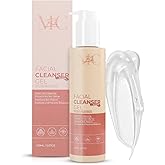 MC Belle Facial Cleanser for All Skin Types - Non-Scented & Peppermint Cleanser with Sodium Hyaluronate, Organic Milk Thistle & Willow Bark Extract for Acne Treatment, Deep Cleansing (Non Scented)