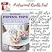 Cake&Deco Russian Piping Tips Set - 78pcs Cake Cupcake Decorating Supplies Kit - 38 Icing Frosting Nozzles (2 Leaf Tips) - 36 Baking Pastry Bags - 2 Couplers - Silicone Bag - Cotton Bag - Gift Box