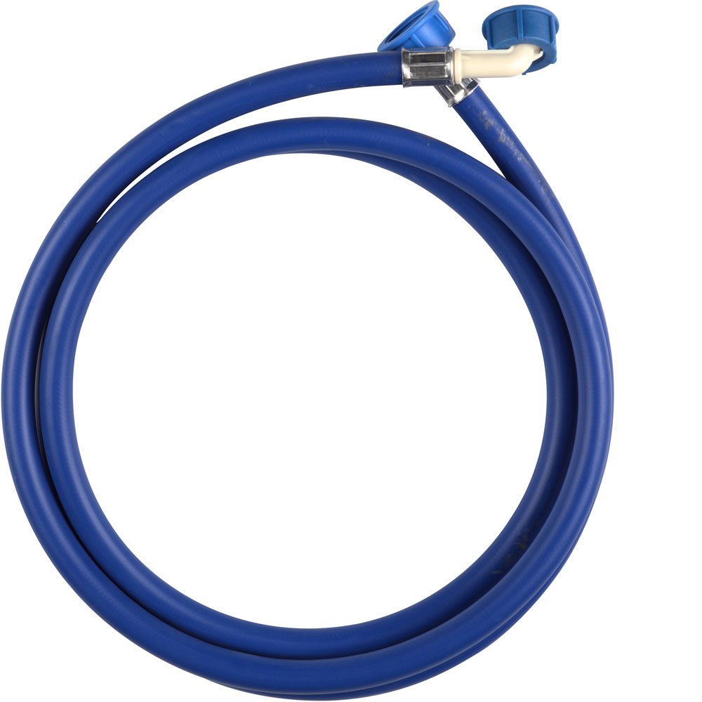 Wpro Accessories/TAF358 Washing Machine Cold Water Inlet Hose Luxe Straight Angled for Washing Machines and Dishwashers/60 Bar 2 Universal Hose Length 2.5 m