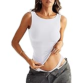 EasyGala Womens Double Lined Tank Tops Sleeveless Boat Neck Backless Tops Slim Fit Trendy Going Out Summer Outfits 2026