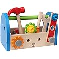 Hape Fix It Kid's Wooden Tool Box and Accessory Play Set