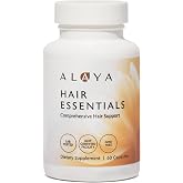 Alaya Hair Essentials for Women Biotin, Keratin, Folate, B12, 30 Day Supply