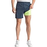 birddogs Mens Khaki Shorts – Casual, Slim Fit, Stretch Shorts with Built-in Liner for Comfort – Regular Length, 7” Inseam