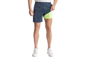 birddogs Mens Khaki Shorts – Casual, Slim Fit, Stretch Shorts with Built-in Liner for Comfort – Regular Length, 7” Inseam
