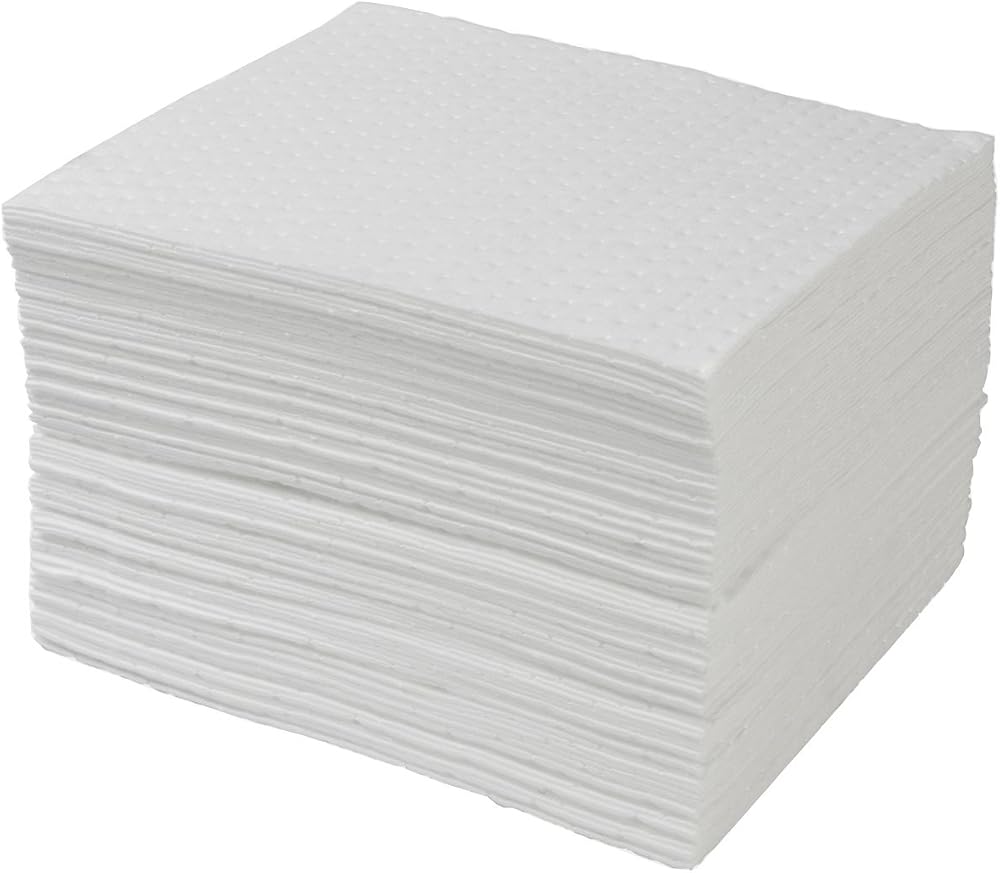Oil Absorbent Mats 100 Premium Oil-Only Pads for Spills