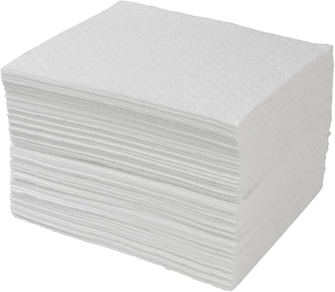 100 Premium Oil Absorbent Pads / Mats (Oil / Fuel Only) Amazon.co.uk