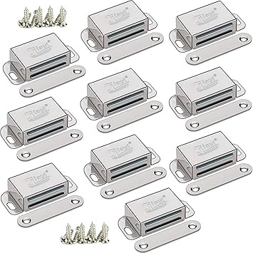 Magnetic Door Catch Jiayi 10 Pcs Cabinet Door Magnet 20lbs Stainless Steel Rv Magnetic Cabinet Latches And Catches For Kitchen Cabinet Magnetic Catch Heavy Duty Cupboard Magnet Closure Drawer Closer Amazon Com