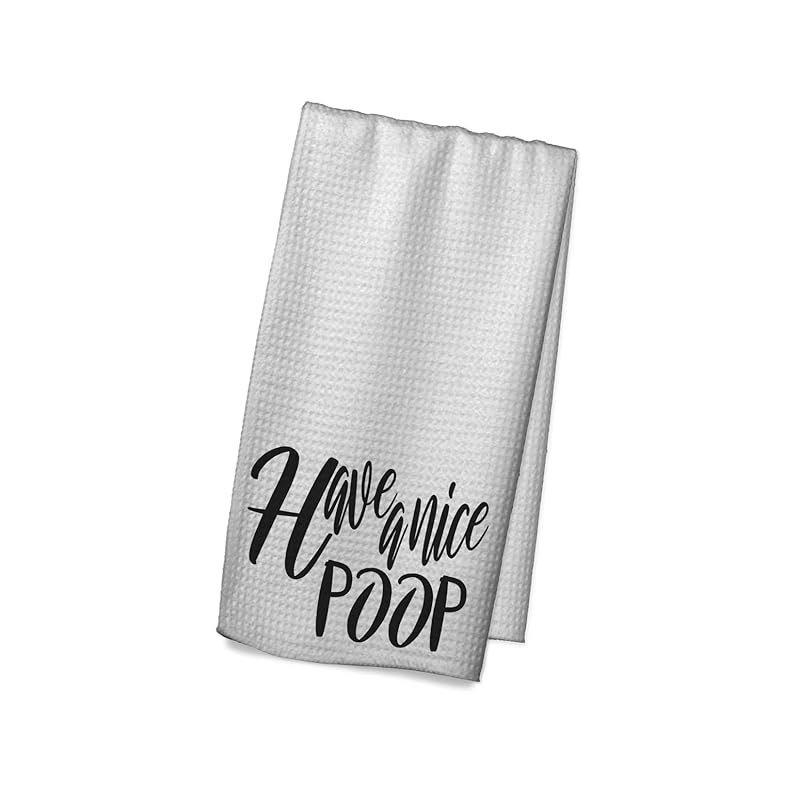 Have a Nice Poop Funny Bathroom Hand Towel Handmade