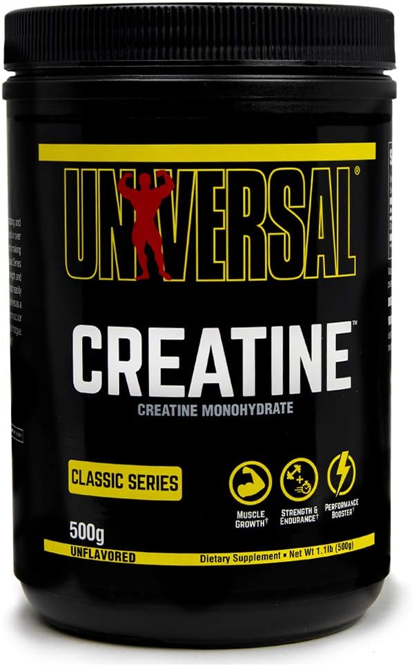 Universal Nutrition Creatine, 500-gram, Powder, Unflavored, 1.1 Pound (Pack of 1) (FID2158_1)
