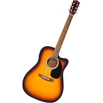 Amazon.com: Fender FA-25CE Dreadnought Acoustic Electric Guitar ...