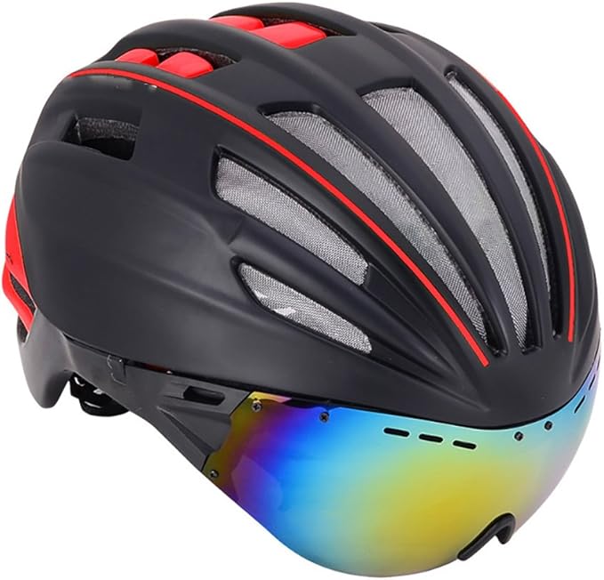 Fahrradhelm Mountainbike Brille Ein Helm Männer und Frauen Rennrad Sicherheit Hut ...