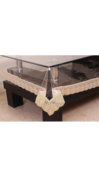 ASIAN HANDLOOM 45x45-inch Fabric Square Centre Table Cover (Gold)