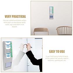 NUOBESTY Time Card Rack Retractable Time Card