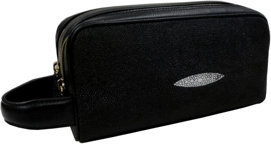 Amazon サンタマリア スティングレイ ダブルファスナー エイ革 セカンド バッグ メンズ Santamaria サンタマリア クラッチ セカンドバッグ