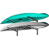 EVERHANGER Wall Mounted Kayak Storage Rack, Adjustable Kayak Holder, Heavy Duty Canoe Rack, Indoor & Outdoor Use