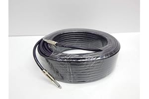 Yoico Pro 100 Feet 12AWG 1/4" to 1/4" Speaker Cable - Heavy Duty 100ft 12 Gauge Speaker Wire Cord for Audio Amplifier - Single