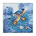Neartime Clearance! Bird+Flower Drilling Painting, 5D Full Diamond Landscape Embroidery Home Decor Art Cross Craft Stitch (30×30cm, Blue)