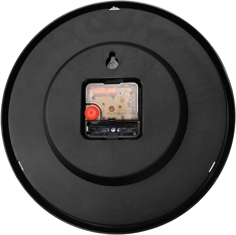 2 Pack Silent Non Ticking Quartz Wall Clock by Hippih, Battery Operated 10 Inch Round Easy to Read for Home Office School Decor Clock: Home & Kitchen