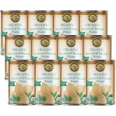 Farmer's Market Canned Organic Butternut Squash Puree, 15 Oz (Pack of 12) | USA Grown Butternut Squash, Great for Baking, Sou