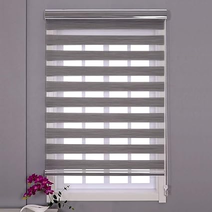 persiana enrollable gris oscuro