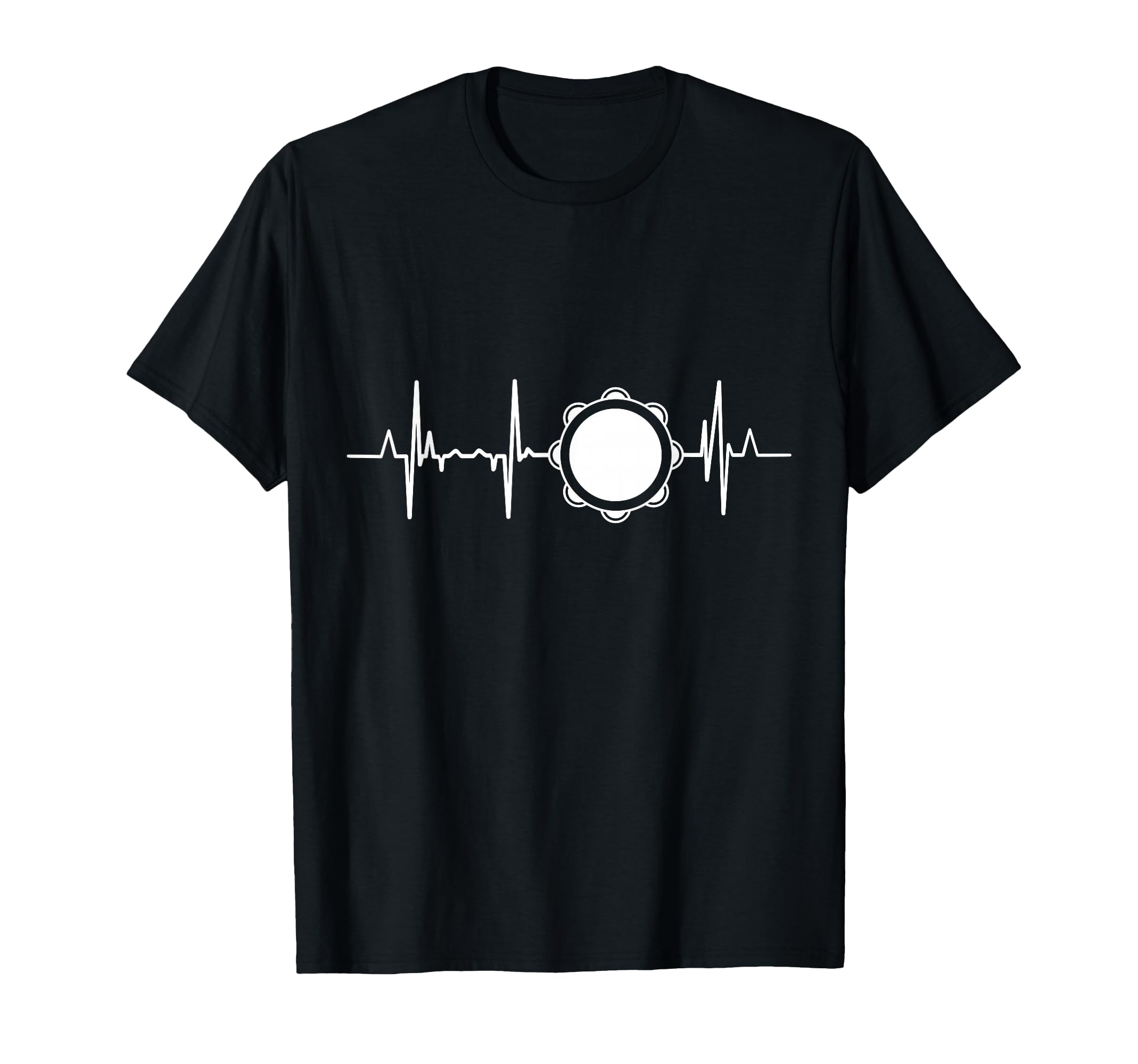 Tambourine Player Heartbeat Tambourine T-Shirt
