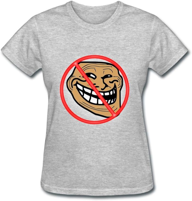 Heerinsy Women's Troll Busters Zombie Evil Design Color Short Sleeve T-Shirt XXL