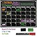 Immuson Chalkboard Calendar Magnetic Dry Erase Board 17