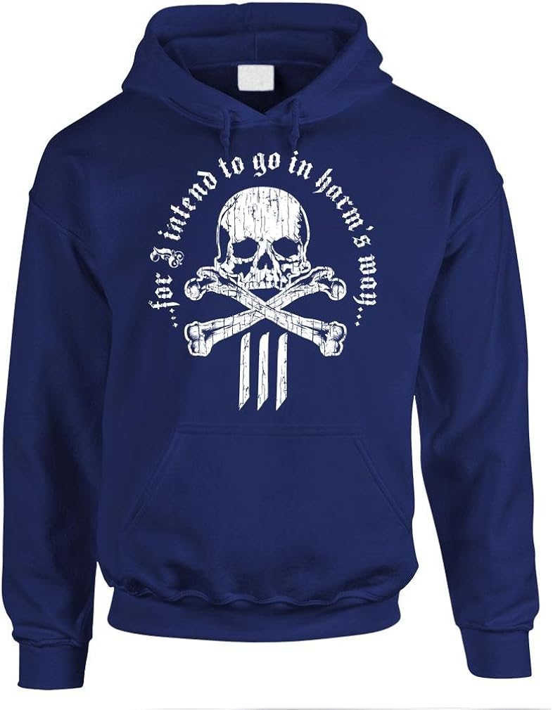 in Harms Way 3 Percenter - Biker 2nd Guns - Mens Pullover Hoodie: Clothing