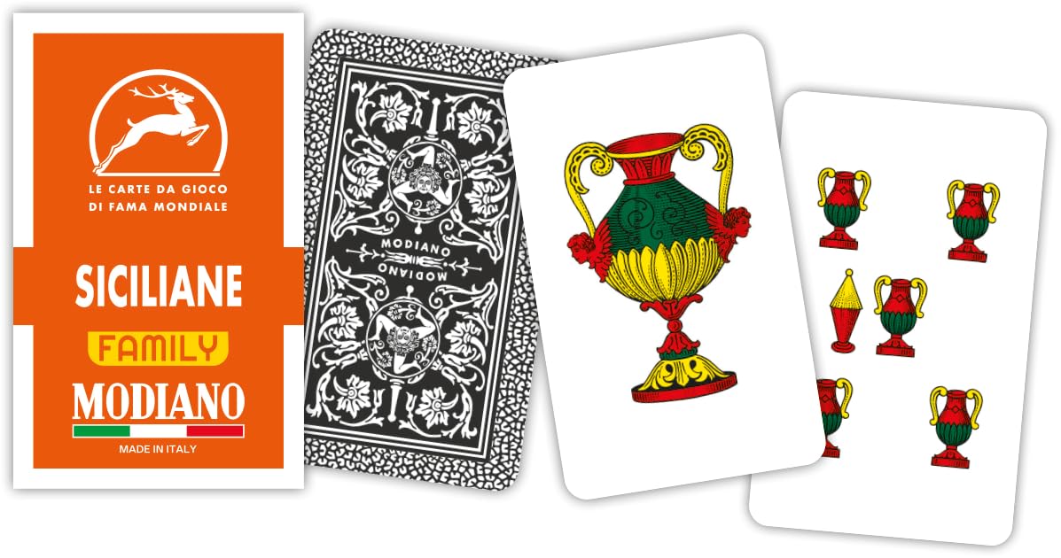 Modiano - Sicilian Regional Cards Family Orange 300101
