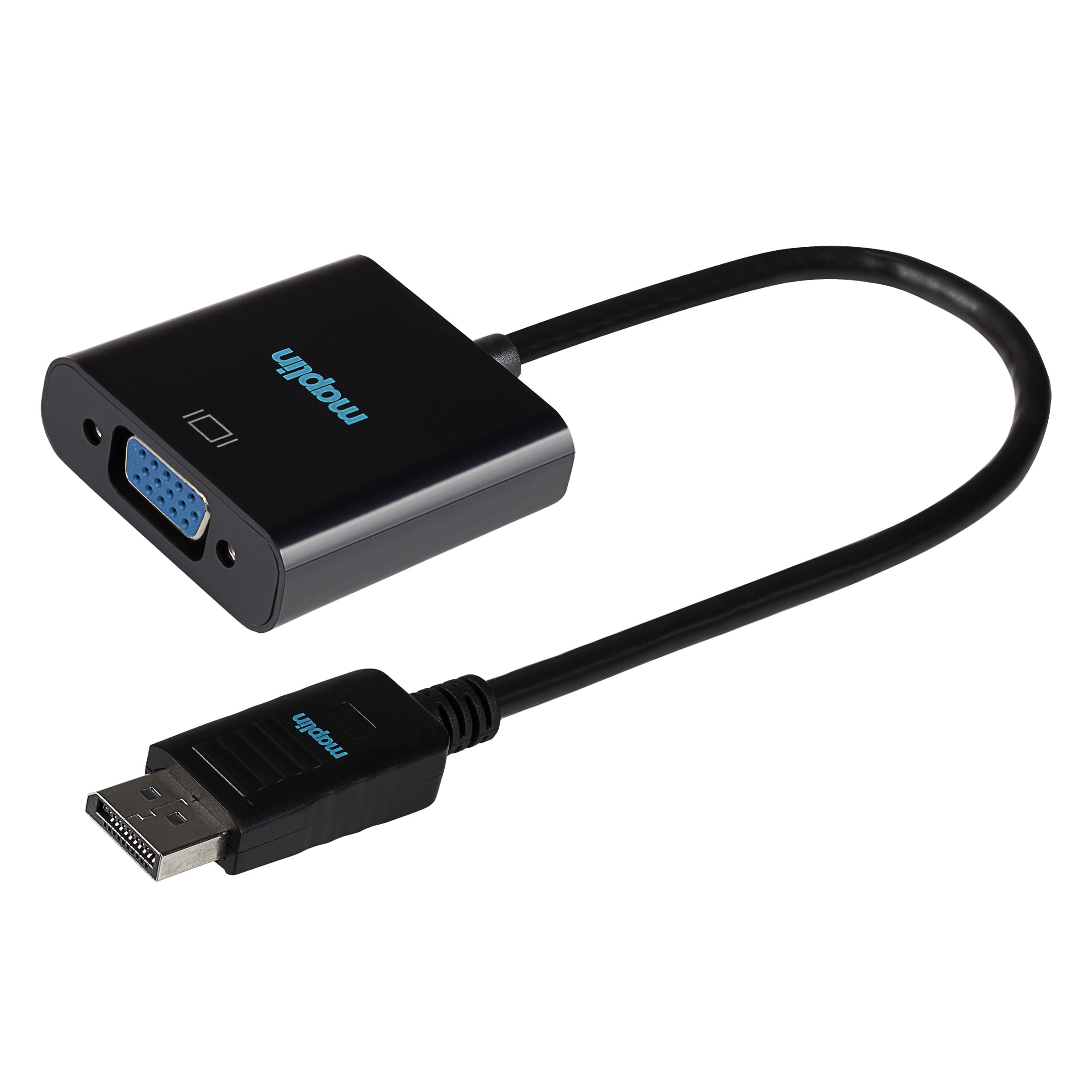 Maplin DisplayPort to VGA Female Connector Port Adapter, 0.23m Cable