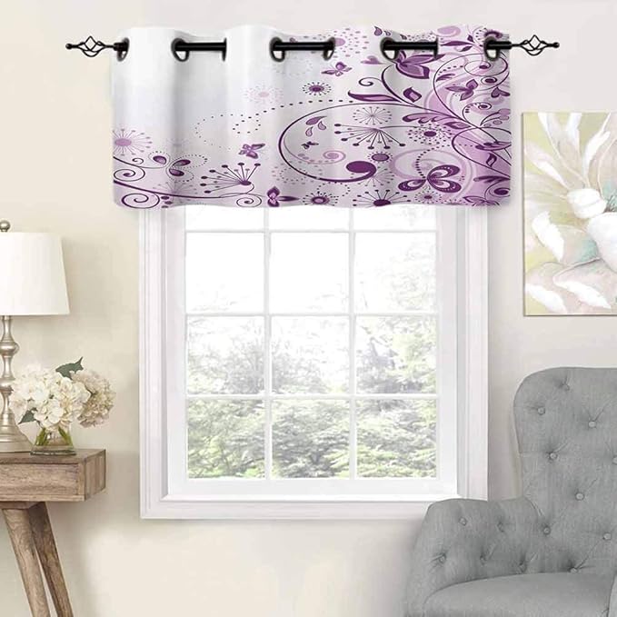 Amazon.de: Hiiiman Kurze Vorhänge mit Ösen, elegante Paneele