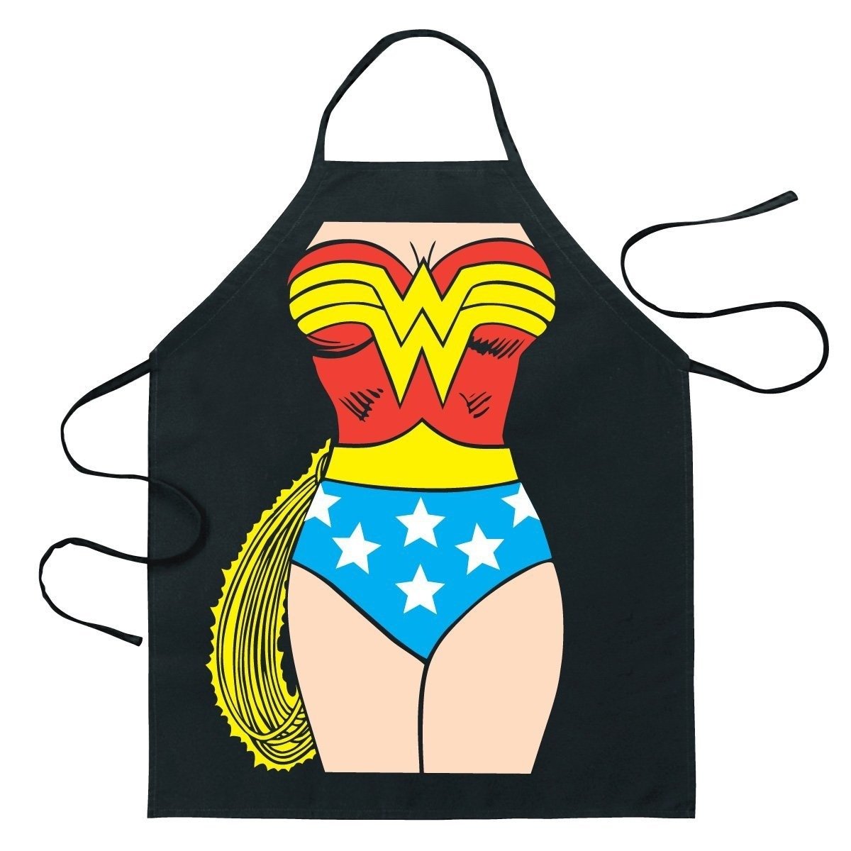 TOPWAYS® Funny Novelty Cooking Apron, Sexy Kitchen Apron Cooking BBQ Party Adult Chefs Apron For Men Women Funny Gift (Wonder women)