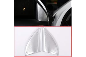 YIWANG Aluminum Alloy Car Door Tweeters Audio Speaker Cover Trim 2pcs For BMW X1 F48 2016-2018