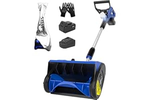 SOYUS Electric Snow Shovel Cordless, 20V 12-Inch Electric Snow Blower, Snow Shovel for Driveway with Directional Plate (1x4.0